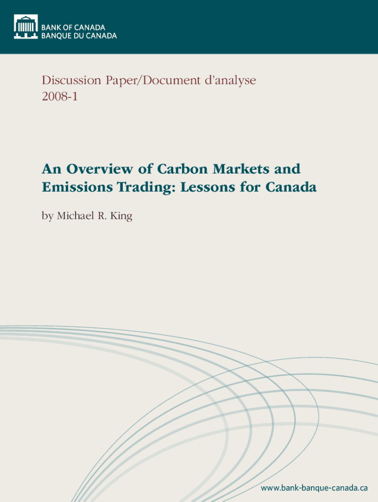 An Overview of Carbon Markets and Emissions Trading Preview on Page 1
