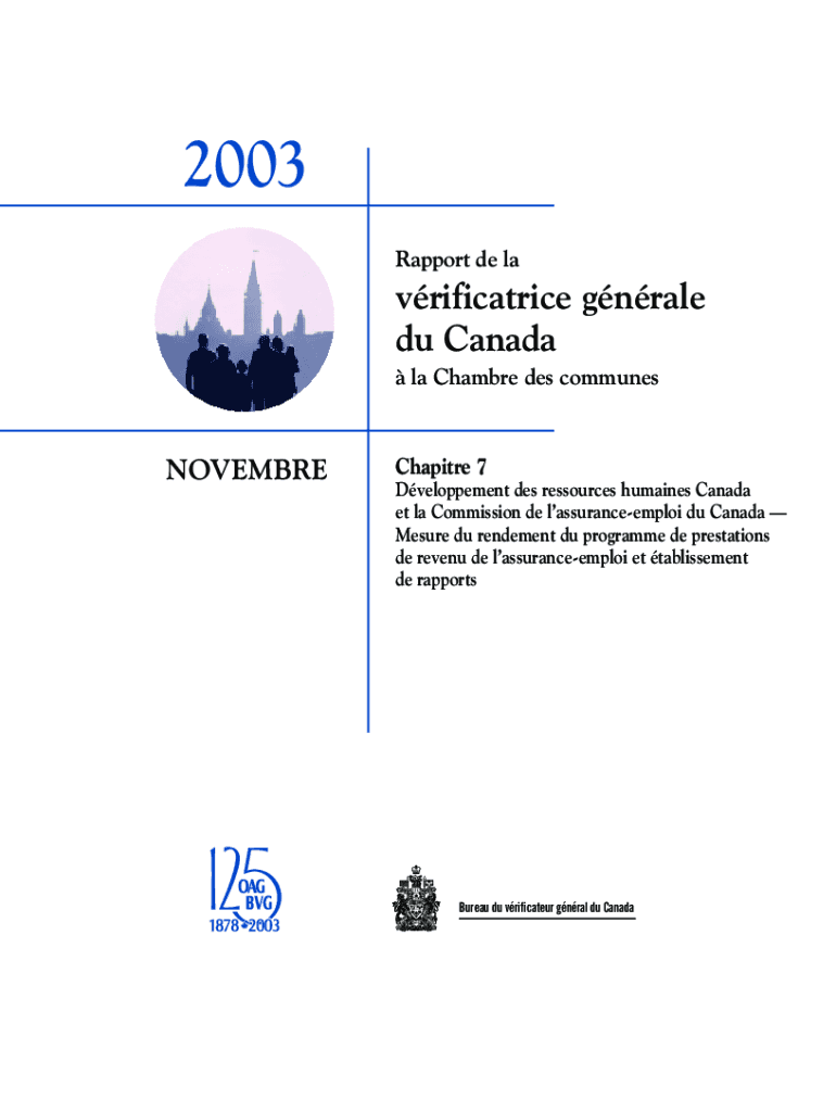 PDF (519 Ko) - Bureau du vrificateur gnral du Canada Preview on Page 1