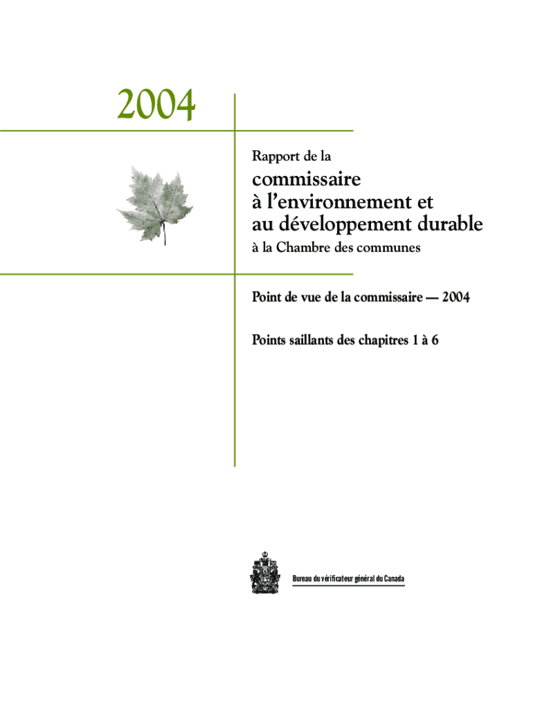 Sous-ministre du commerce international - Cahier d'information Preview on Page 1