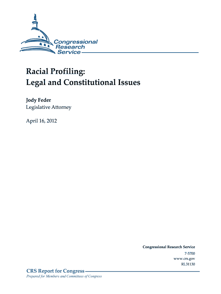 Racial Profiling: Preview on Page 1