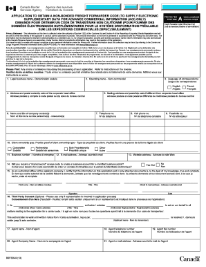 Application for Non-Bonded Freight Forwarder Code