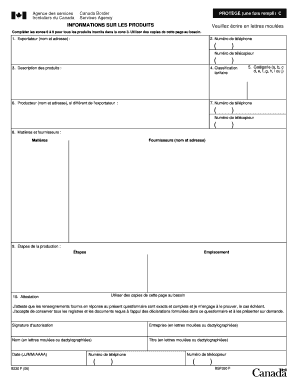 Questionnaire pour la vérification de l'origine (ALÉNA)