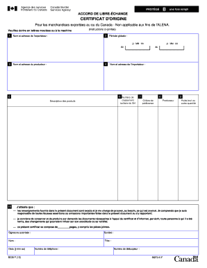 CERTIFICAT D'ORIGINE