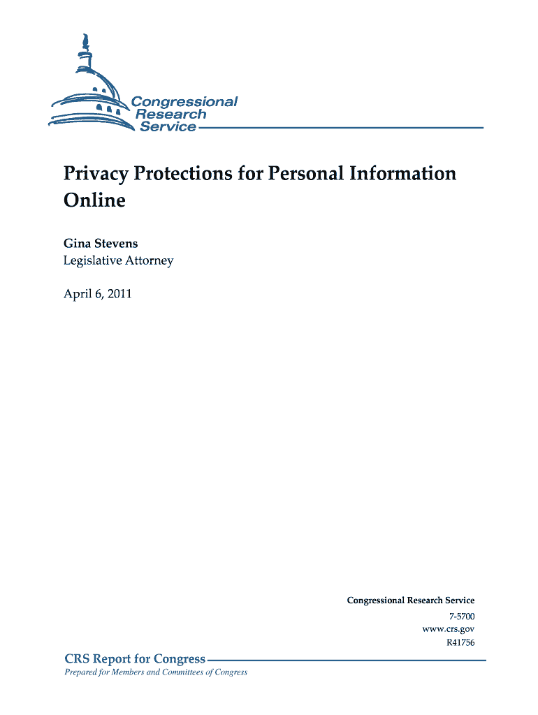 Privacy Protections for Personal Information Preview on Page 1