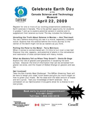 Earth Day Registration Form