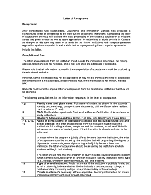 Letter of Acceptance Background After consultation with ... - cic gc