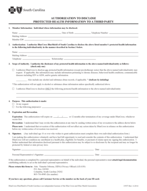 Authorization to Disclose Protected Health Information