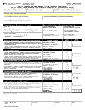 Select - Contractor performance evaluation report form (CPERF ... - tpsgc-pwgsc gc