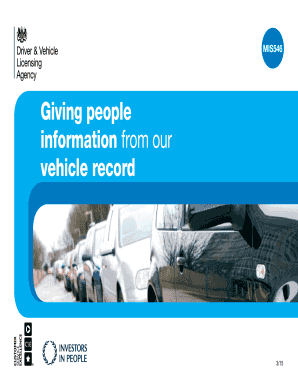 UK Vehicle Record Information Request