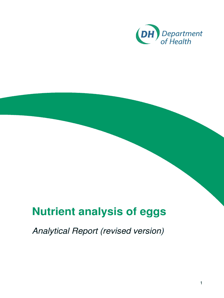Fillable Online Nutrient analysis of eggs Fax Email Print - pdfFiller