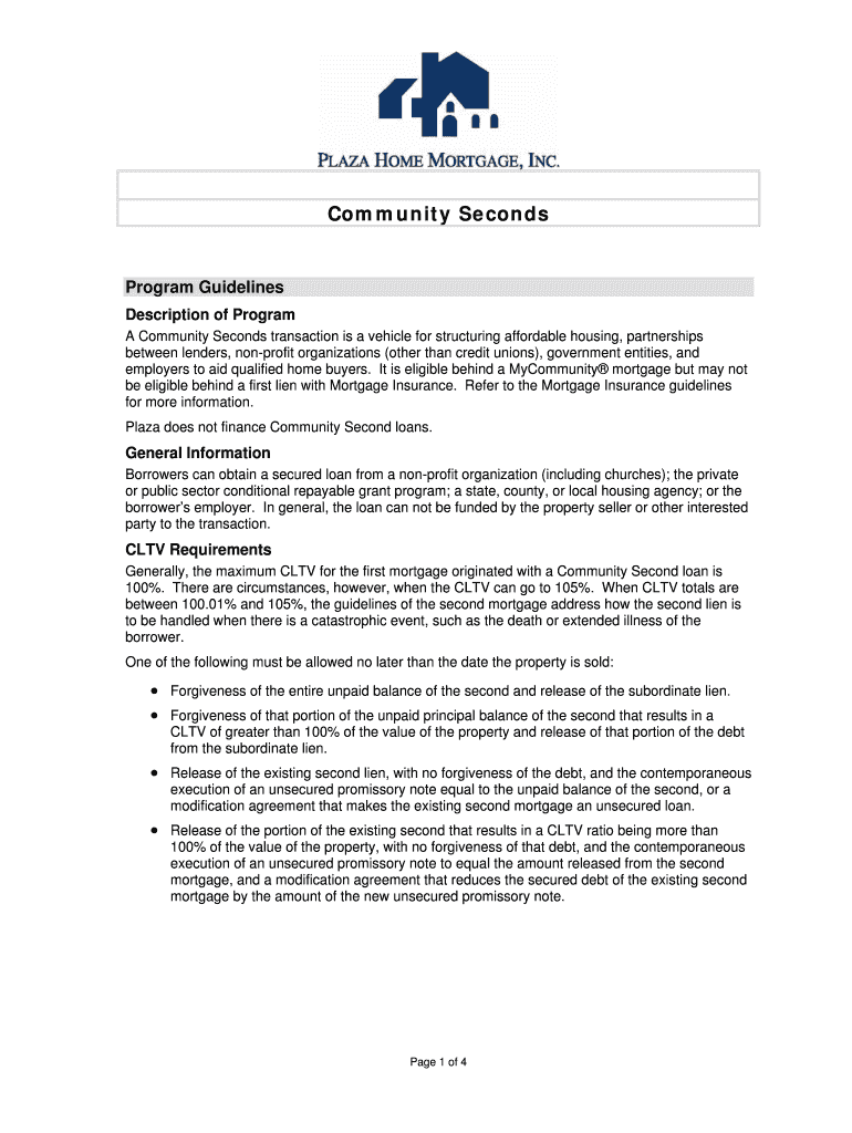 Community Seconds and other down payment help - loanDepot Preview on Page 1