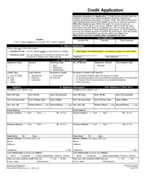 Universal Credit Application Form