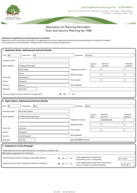 UK Planning Permission Application