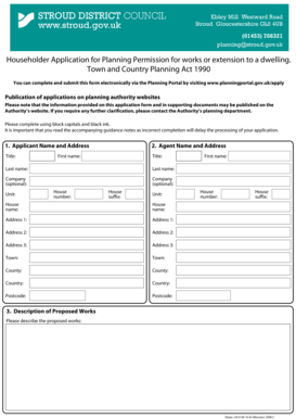 Householder Application for Planning Permission