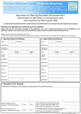 UK Planning Permission Application for Demolition