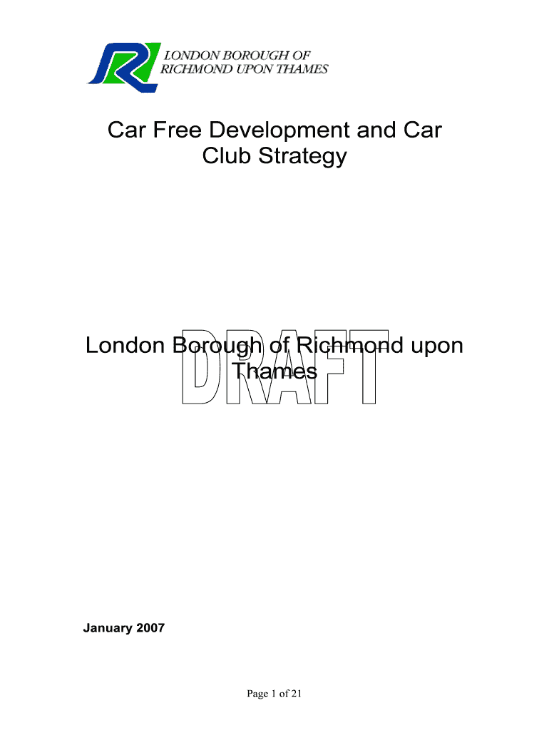 Car Club Strategy Consultation - London Borough of Richmond - richmond gov Preview on Page 1