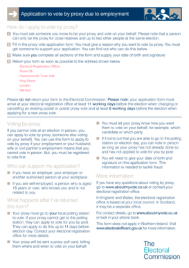 UK Proxy Vote Application Form
