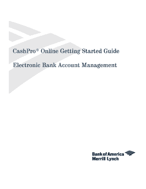 Getting Started Guide eBAM - Bank of America Merrill Lynch