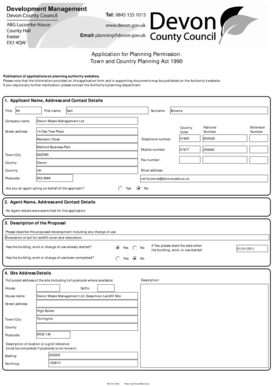 UK Planning Permission Application
