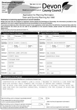 UK Planning Permission Application