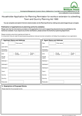 Householder Application for Planning Permission