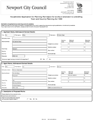 Householder Application for Planning Permission
