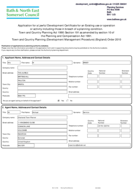 Lawful Development Certificate Application