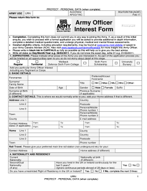 Army Officer Interest Form - Welbeck Defence Sixth Form College - dsfc ac