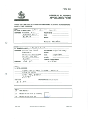 General Planning Application Form