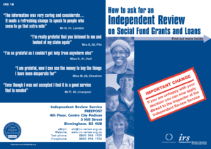 IRS 1B Independent Review Application