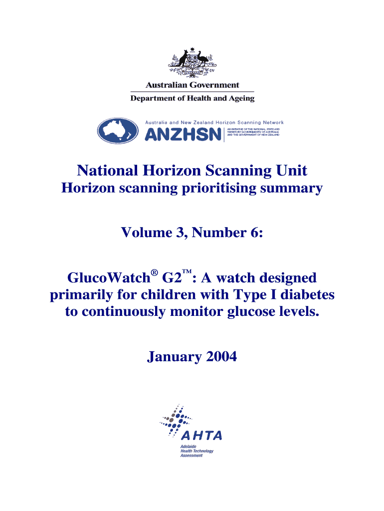 National Horizon Scanning Unit Preview on Page 1