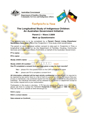 Longitudinal Study of Indigenous Children Parent 2 Questionnaire
