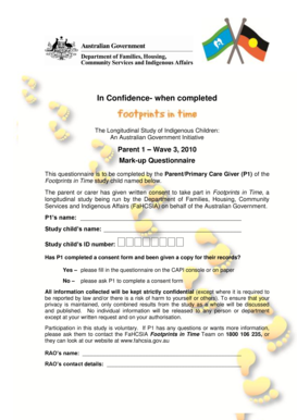 Longitudinal Study of Indigenous Children Parent Survey