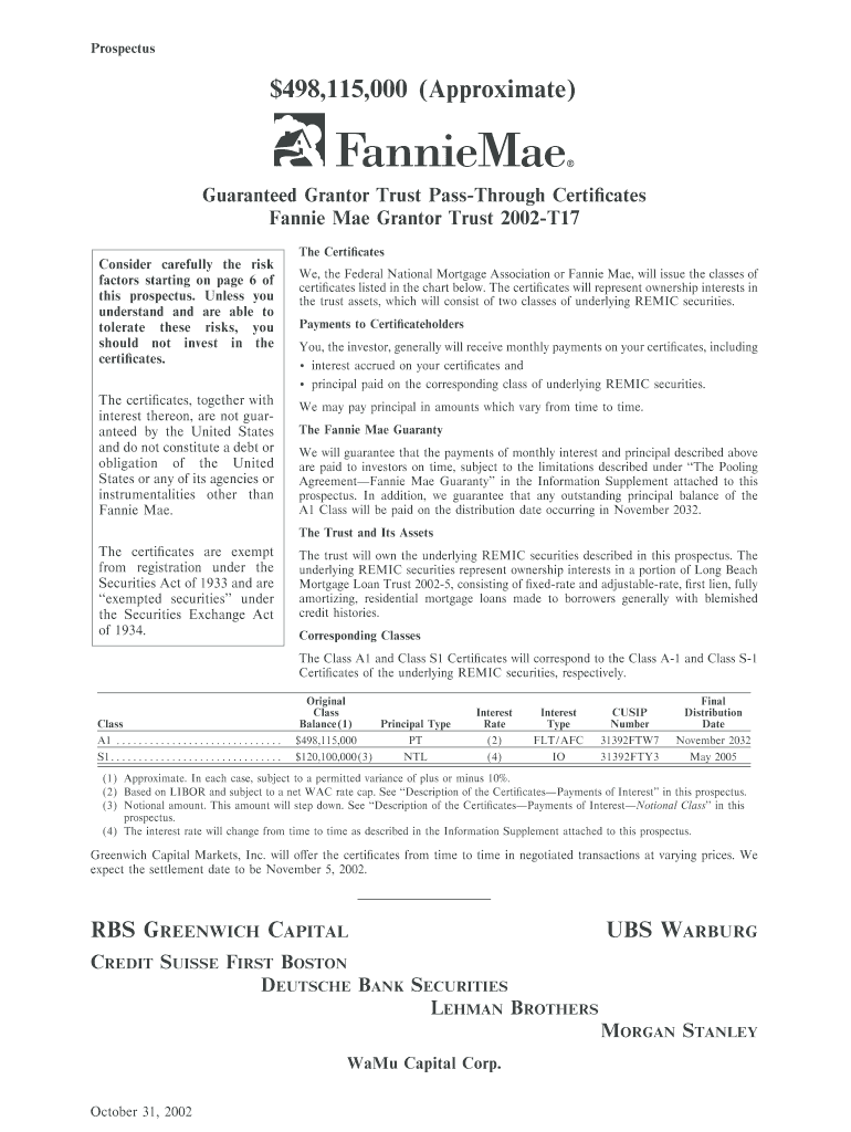 Approximate - Fannie Mae Preview on Page 1