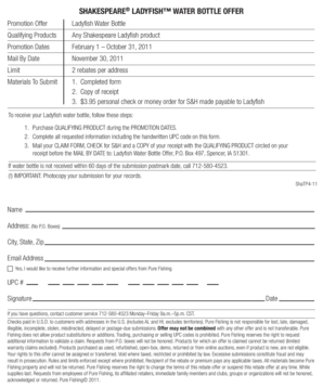 Ladyfish Water Bottle Rebate Form