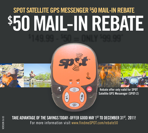 SPOT Satellite GPS Messenger Rebate Form