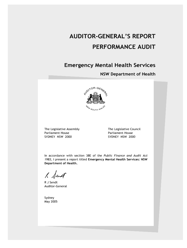 Emergency Mental Health Services Preview on Page 1