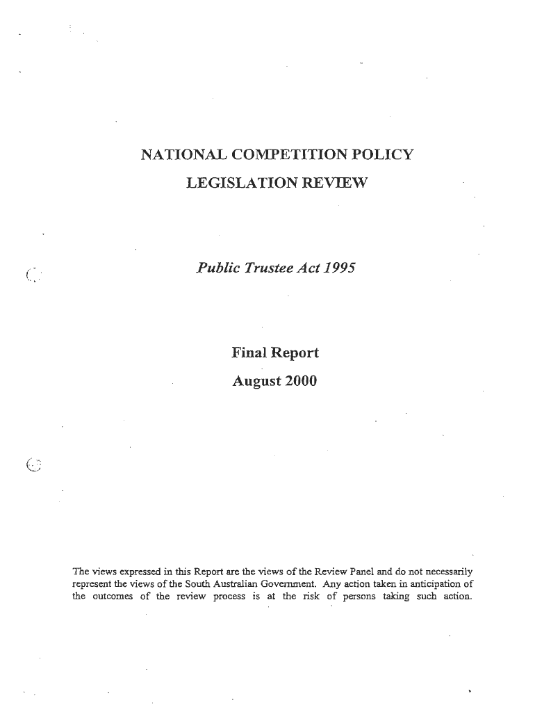 NATIONAL CO:MPETITION POLICY Preview on Page 1