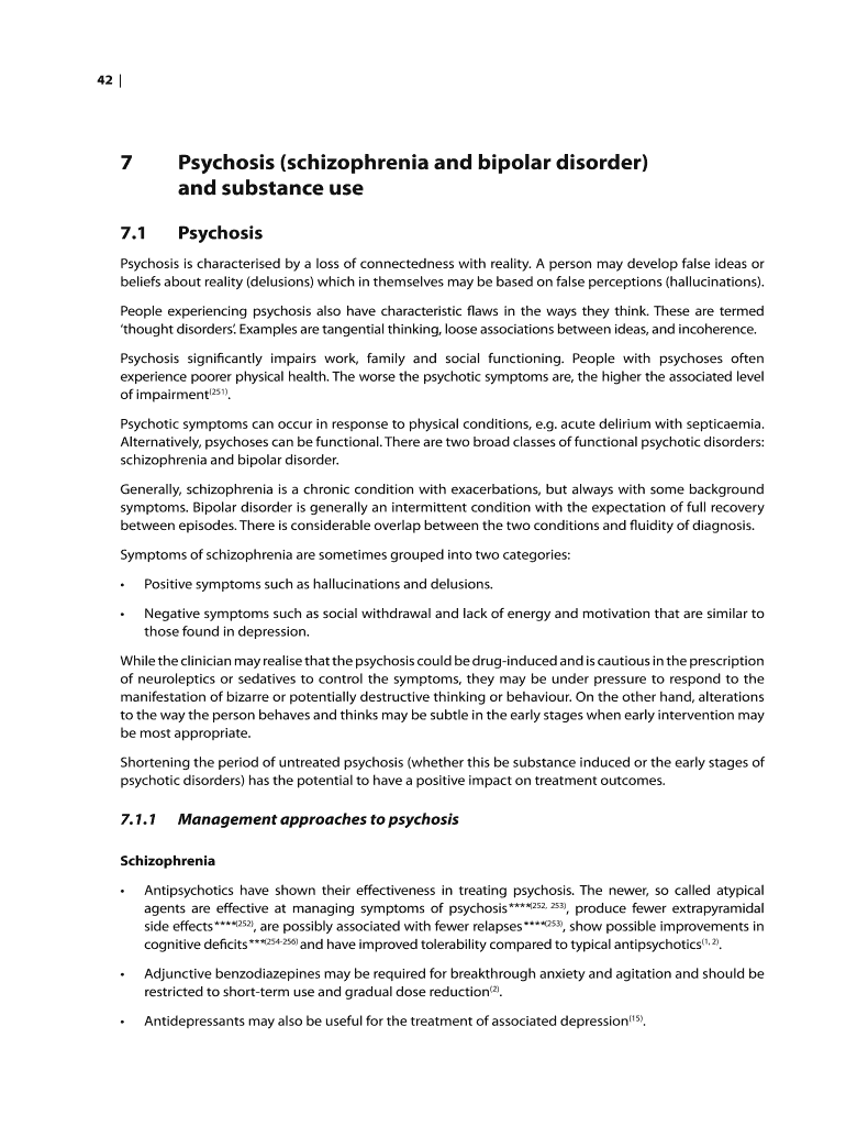 Psychosis (schizophrenia and bipolar disorder) Preview on Page 1