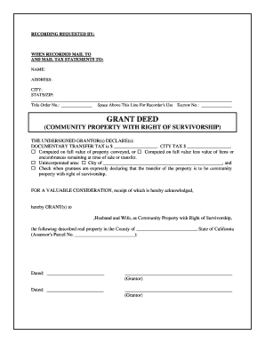 California Grant Deed