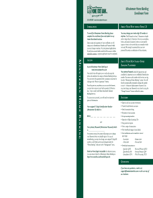 Minuteman Home Banking Enrollment Form