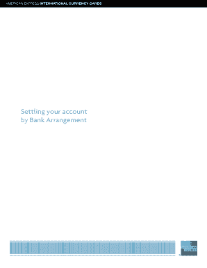 American Express Bank Arrangement Form