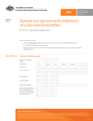 Spouse Benefit Application Form