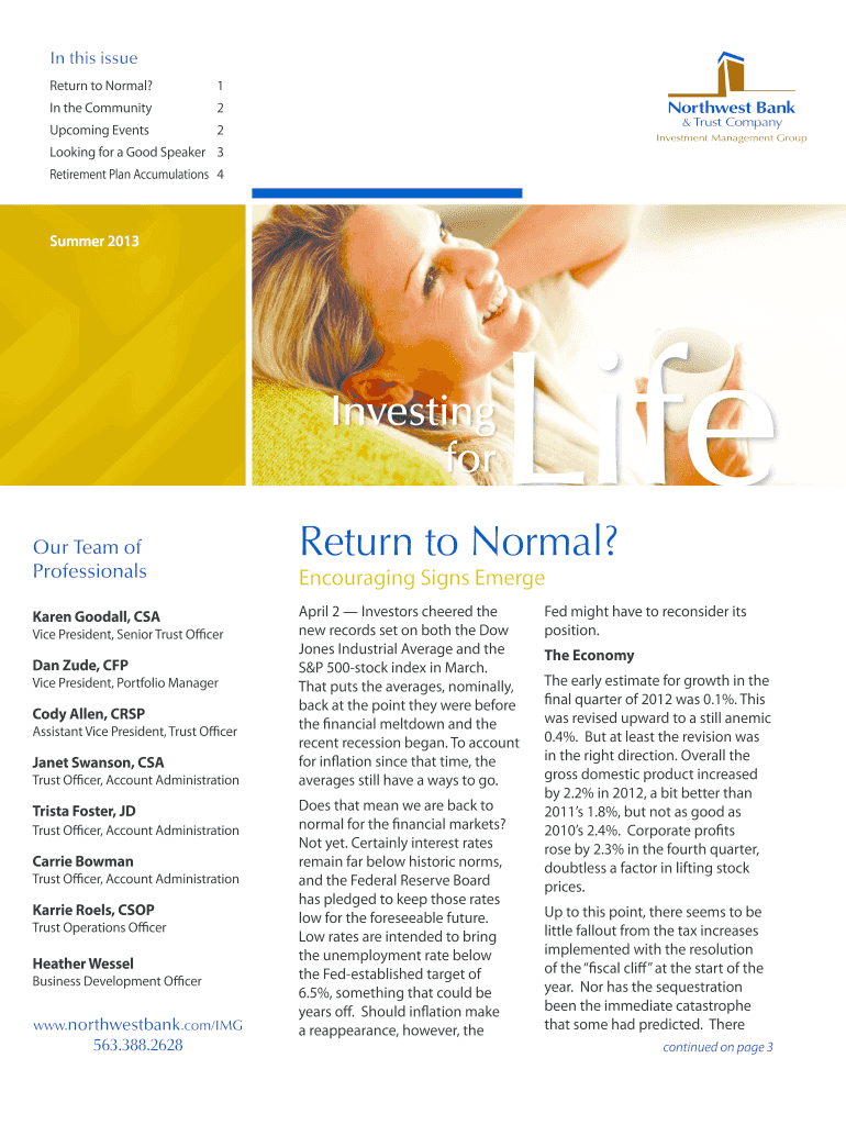 Return to Normal Preview on Page 1
