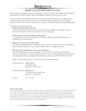 Short Sale Information Packet