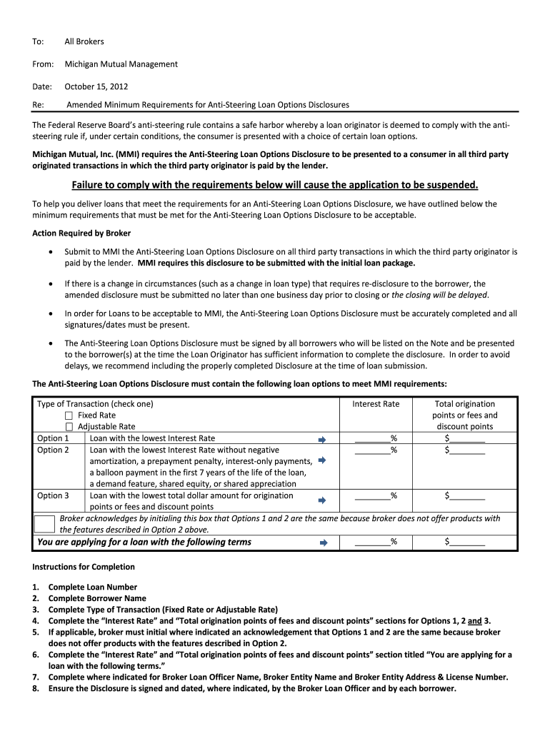 anti steering disclosure pdf Preview on Page 1.