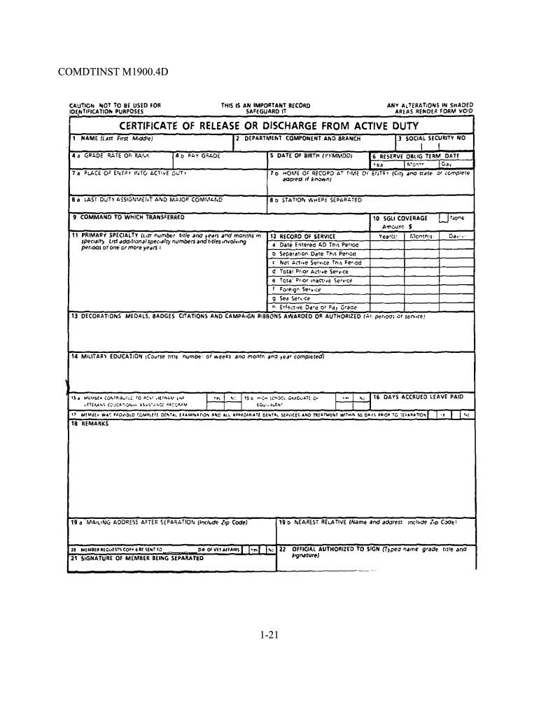 Printable Dd214 Form Fill Online Printable Fillable Blank PdfFiller