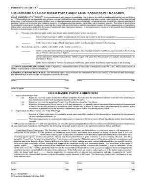 Lead-Based Paint Disclosure Form