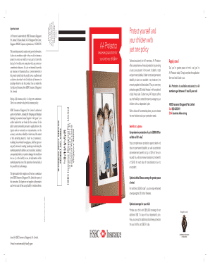 AA Protector Insurance Application Form