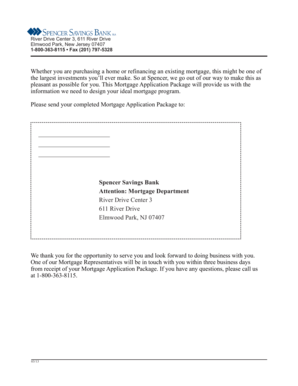 Mortgage Application Package